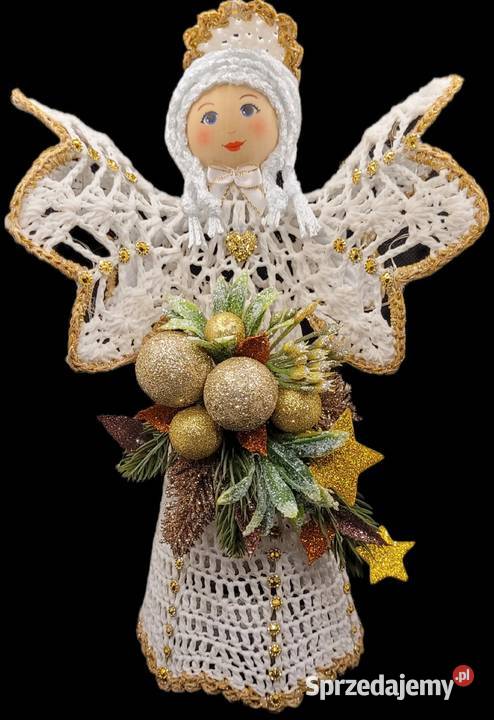 Świąteczny Anioł ręcznie wykonany 29 Dekoracje świąteczne Krzywaczka sprzedam