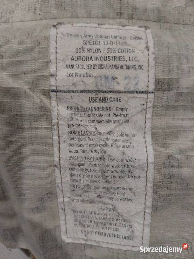 Spodnie ACU multicam OCP x small regular Wrocław