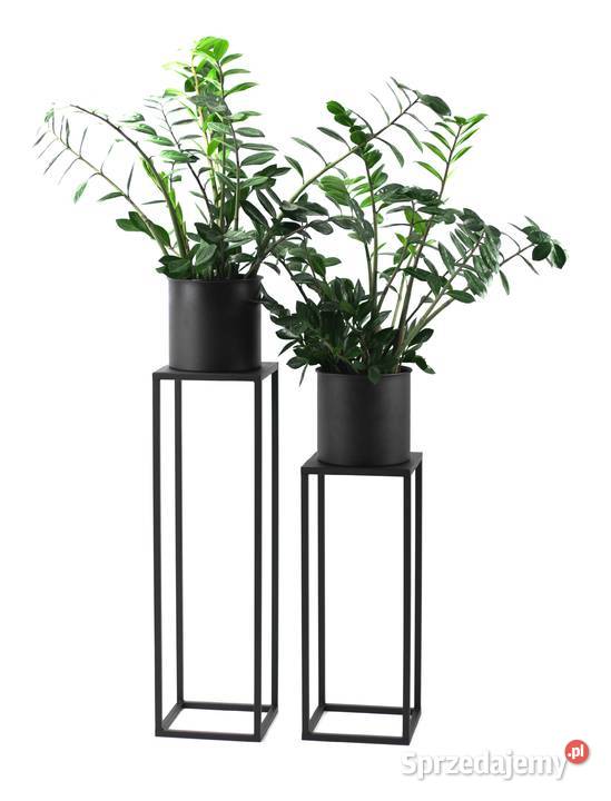 Kwietnik Metalowy Stojak METALLO 80 czarny LOFT Dekoracje i ozdoby mazowieckie Sobienie-Jeziory