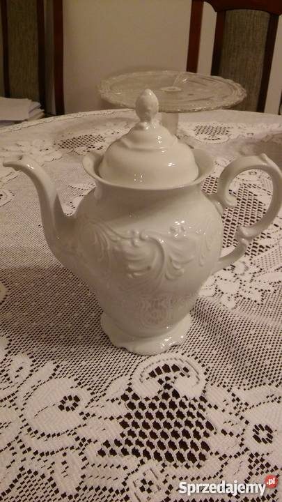 Biały porcelanowy dzbanek porcelana cudo pomorskie Gdańsk sprzedam