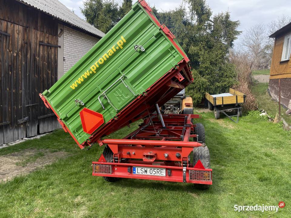 Przyczepa wywrotka PRONAR T653 stan idealny nowa
