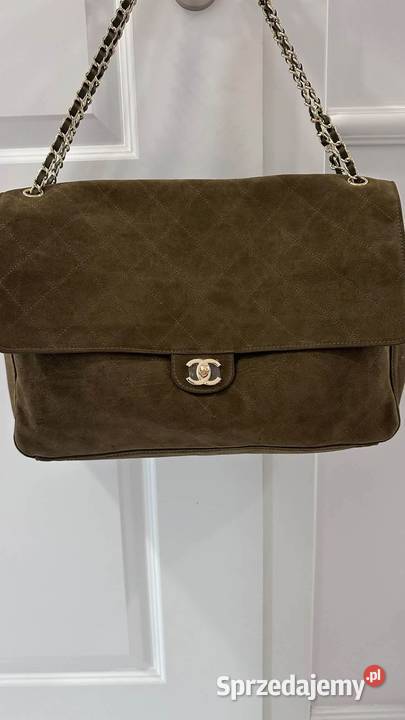 Torebka Chanel maxi Flap skóra zamsz różne Warszawa