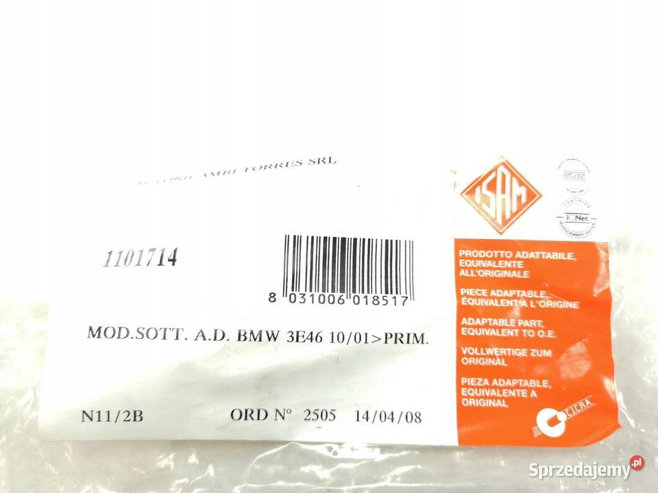 LISTWA WYKOŃCZENIE LAMPY PRAWY PRZÓD BMW E46