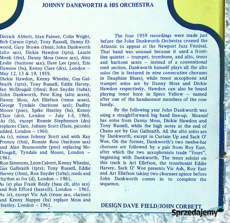 The Big Band Sound Of Johnny Dankworth sprzedam