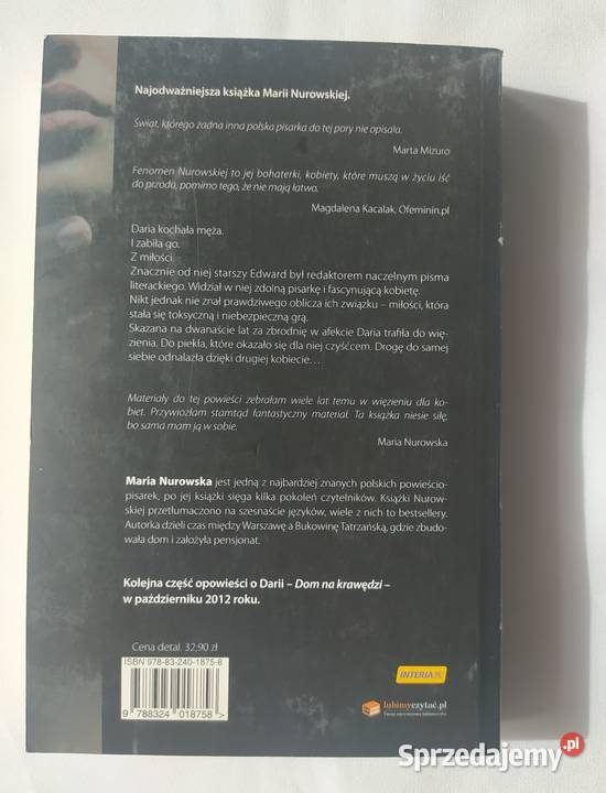 DRZWI DO PIEKŁA Maria Nurowska podlaskie Hajnówka sprzedam