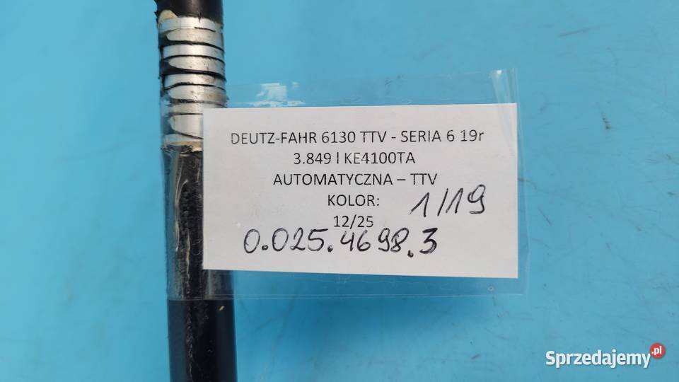 DEUTZFAHR 6130 TTV PRZEWÓD RURA HYDRAULICZNA kujawsko-pomorskie Kolno