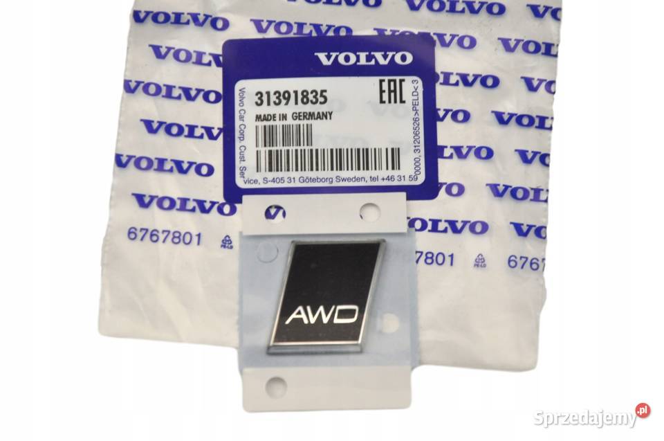 VOLVO S80 V70 XC70 AWD emblemat na tylna klape Gadgety motoryzacyjne Bielany Wrocławskie