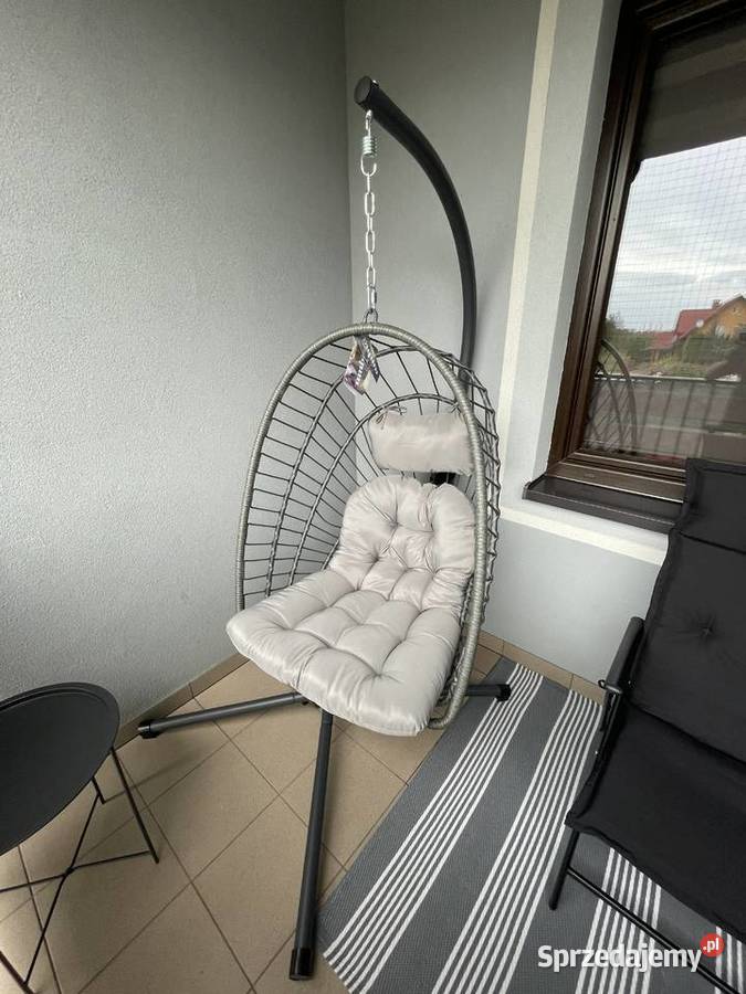 fotel wiszący kokon bujak ogrodowy składany Jelcz-Laskowice