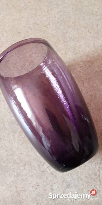 vintage ametystowy wazon Nowy Targ