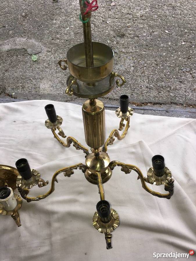 Żyrandol mosiężny Łódź