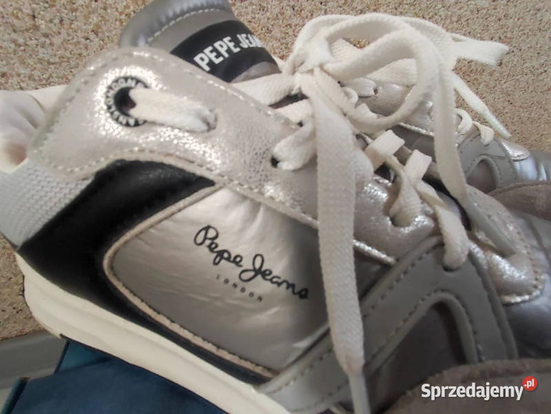Pepe Jeans london sneakersy sportowe metaliczne