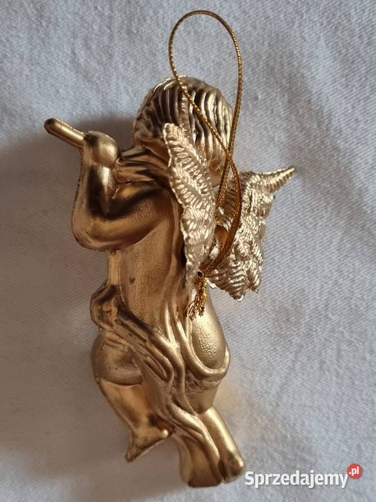 Złote plastikowe bombki choinkowe nowoczesne Warszawa