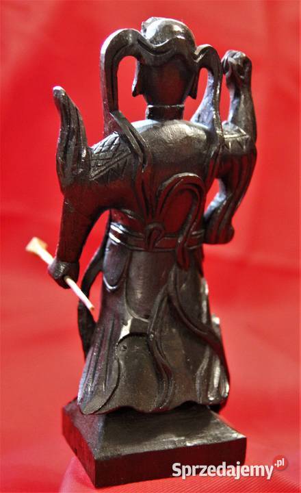 Wojownik Drewniana rzeźba Figura dalekowschodnia Sokółka sprzedam
