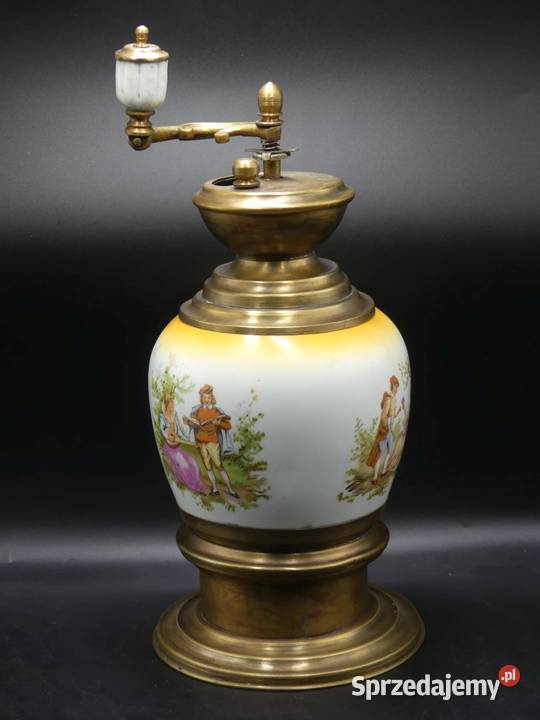 Duży niespotykany młynek do kawy sygnowany Poznań