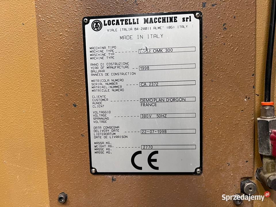 Automat tokarski wielowrzecionowy Locatelli OMK Juszczyn