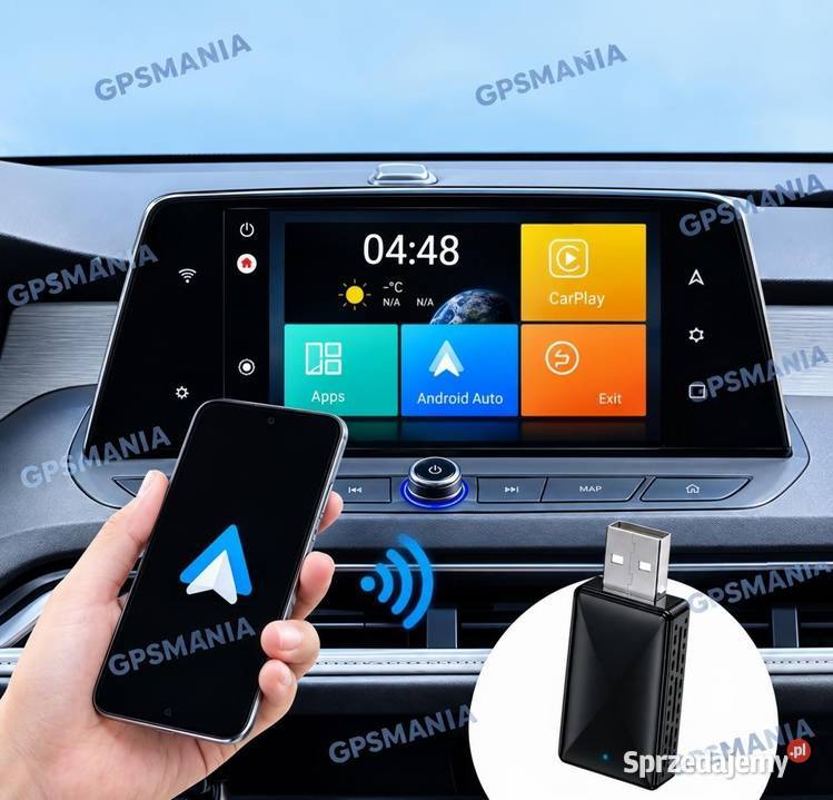 Bezprzewodowy Adapter USB Apple CarPlay do łódzkie Aleksandrów Łódzki