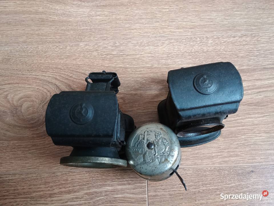 Lampy dzwonek rower antyk zabytkowy Części i akcesoria Kurzętnik