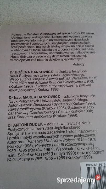 leksykon historii XX w historia studia matura Rok wydania 2000 Gdańsk