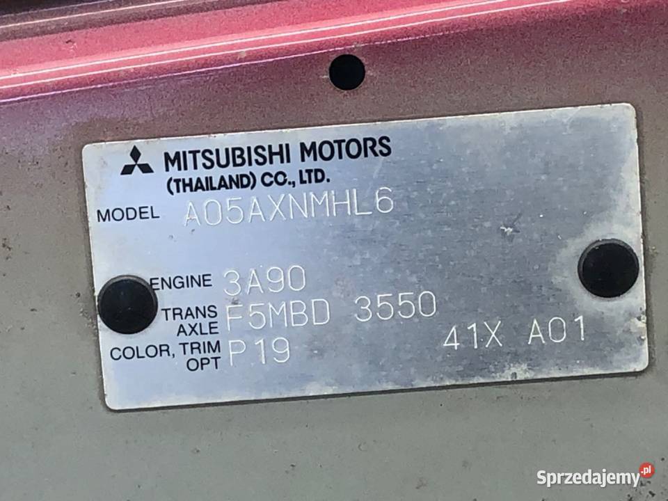 MASKA MITSUBISHI MIRAGE SPACE STAR Hatchback