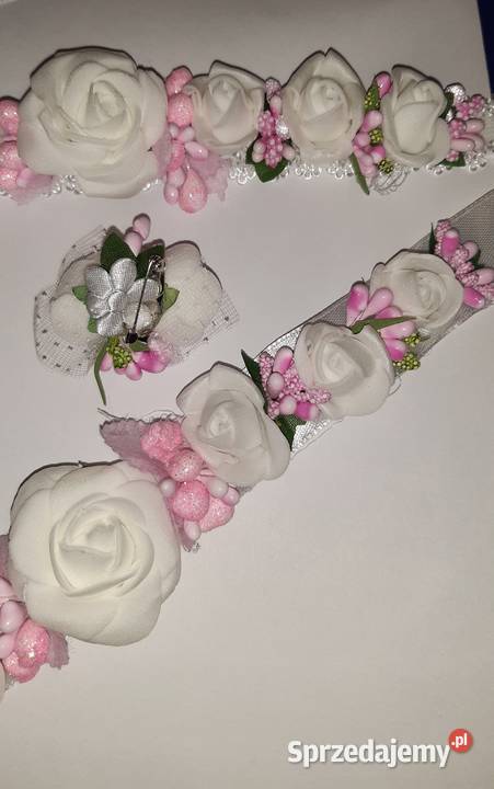 Komplet do chrztu dziewczynki Dla Dziecka Borów