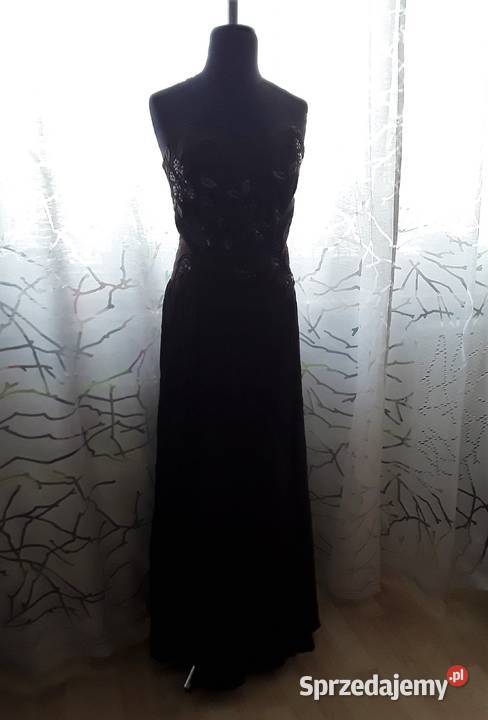 Czekoladowa suknia balowa Only rozmiar XL Rozkloszowana  mazowieckie Warszawa