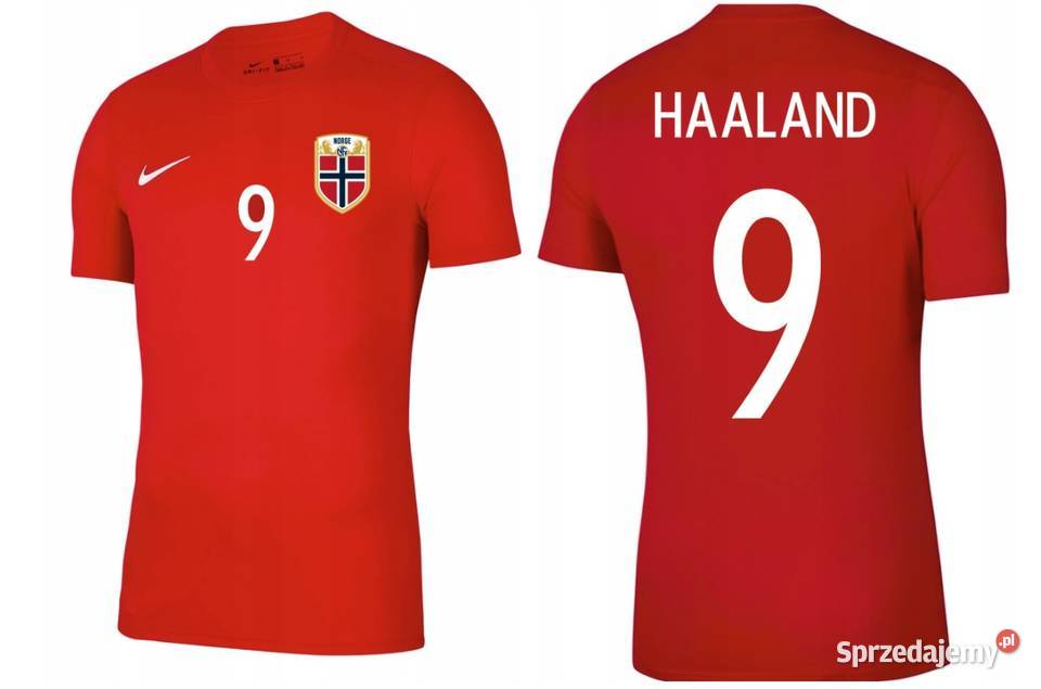 KOSZULA STRÓJ PIŁKARSKI HAALAND 9 NIKE NORWEGIA Kraków