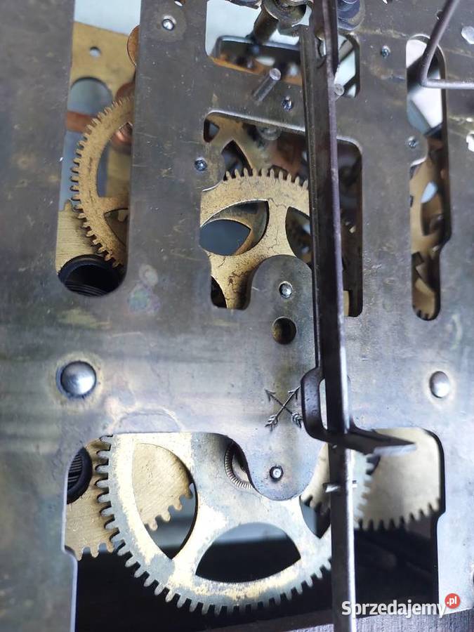 176 Stary zegar ścienny HAU przedwojenny sprawny Antyki Tczew