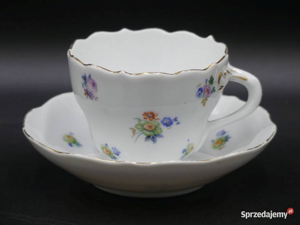 Kwieciste duo Miśnia Carl Teichert 1923 29 Porcelana i szkło Porcelana i szkło