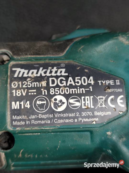 Szlifierka Kątowa Makita DGA504 Type II Poddębice sprzedam