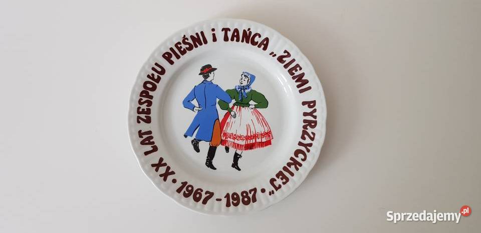 Talerz okazjonalny włocławek Zespół Pieśni i