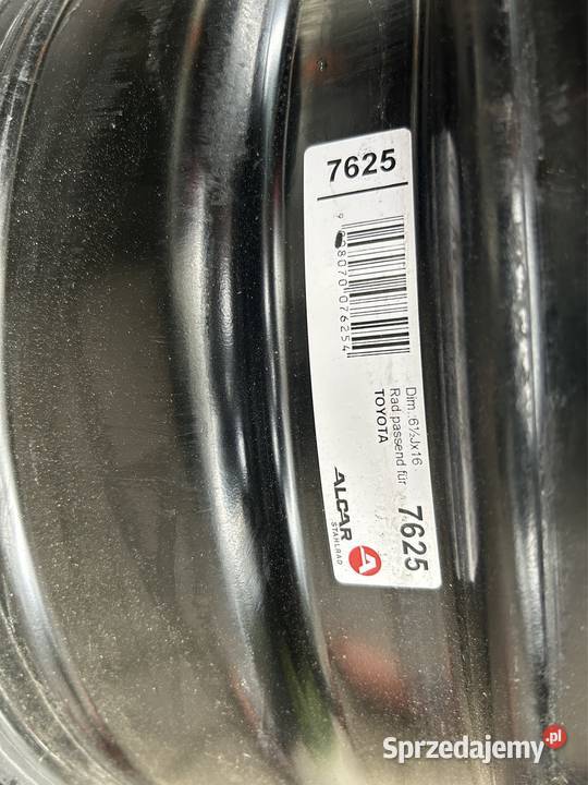Toyota 4x felgi stalowe 16 Super stan 5x1143 Gorzów Wielkopolski