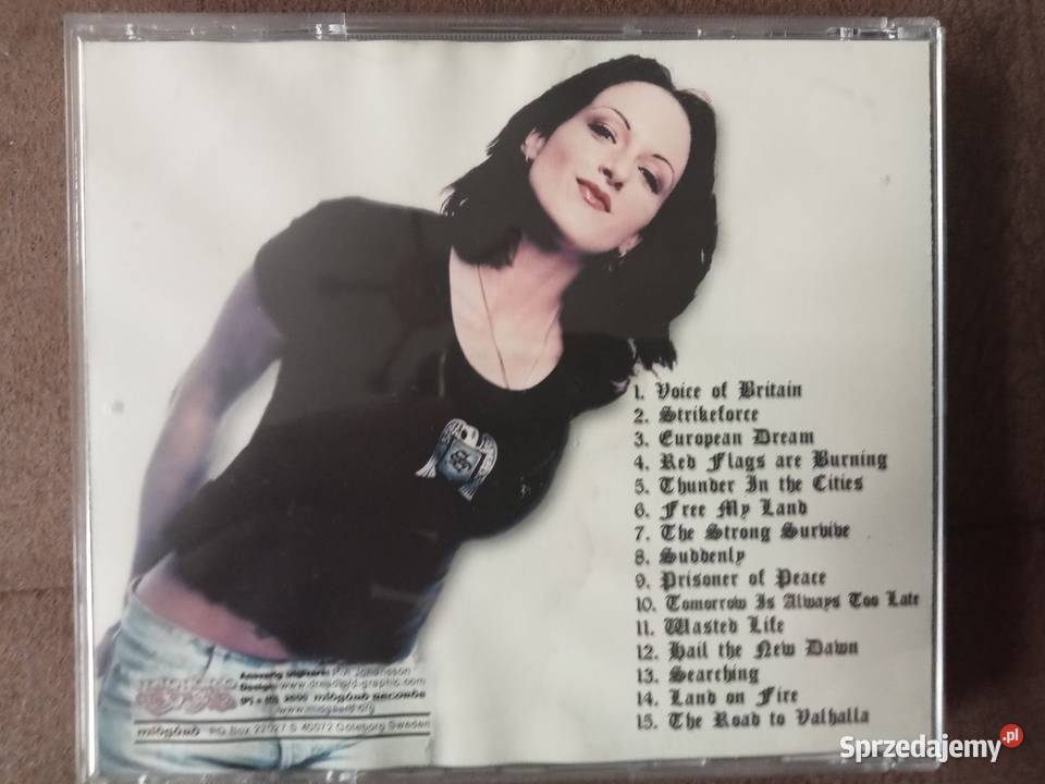 płyta cd piosenkarki rockowej sagi Nowy Tomyśl