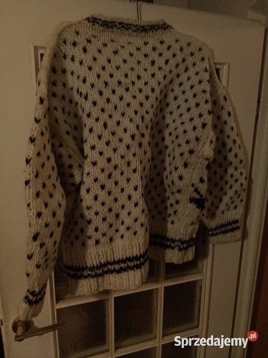 Sweter biało czarny Warszawa