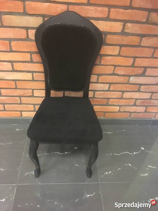czarne krzesło 50cm Września