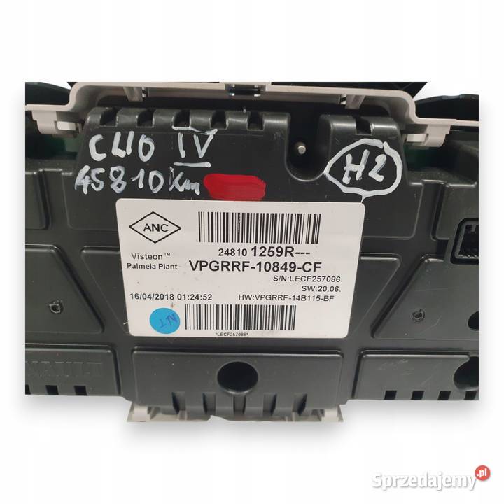 LICZNIK ZEGARY 248101259R Renault Clio IV 09 TCE Chełm