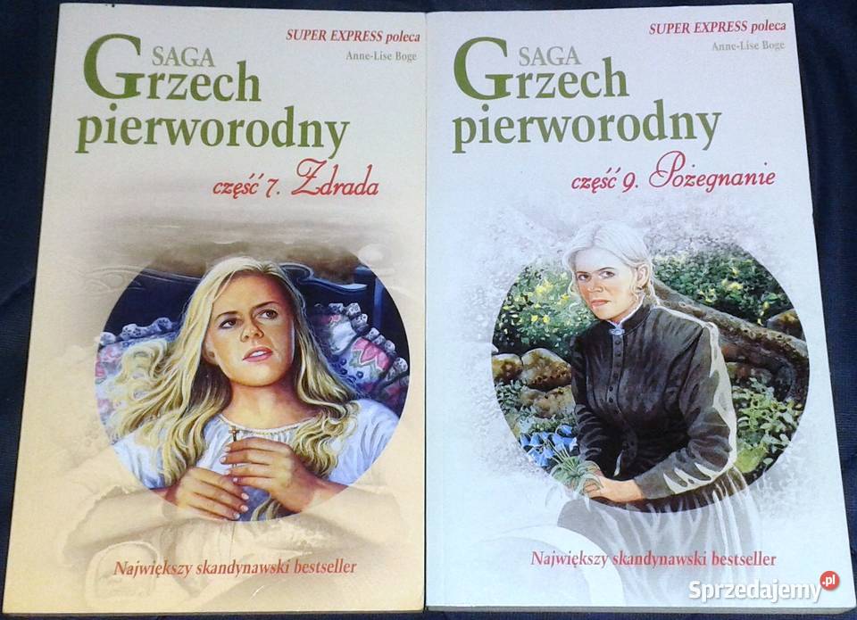 Saga Grzech Pierworodny 7 częśći AnneLise Boge lubelskie Chełm