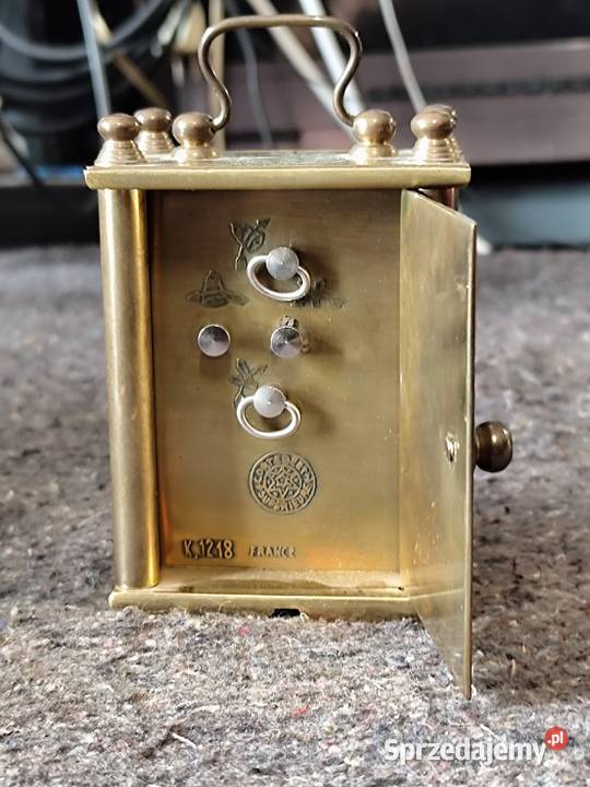 stary zegar mechaniczny kareciak made in France Antyki