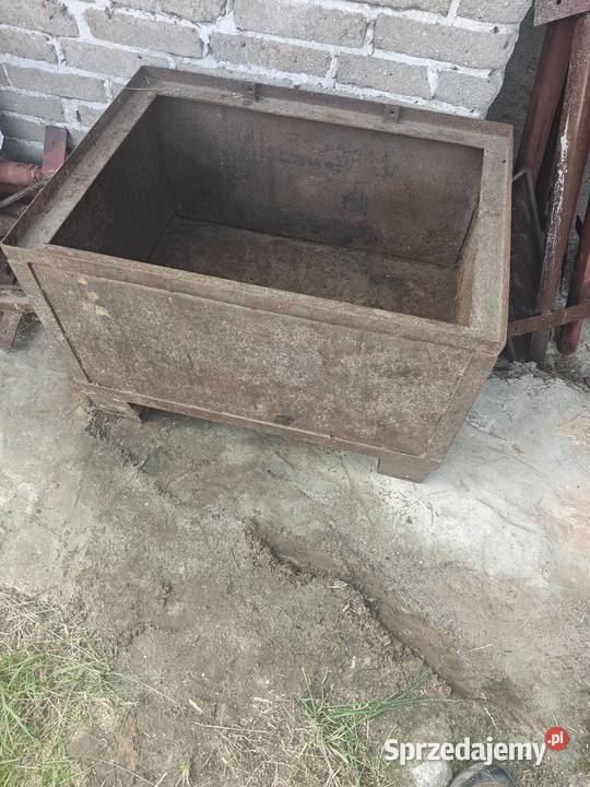 Solidne skrzyniepojemniki metalowe 3 sztuki