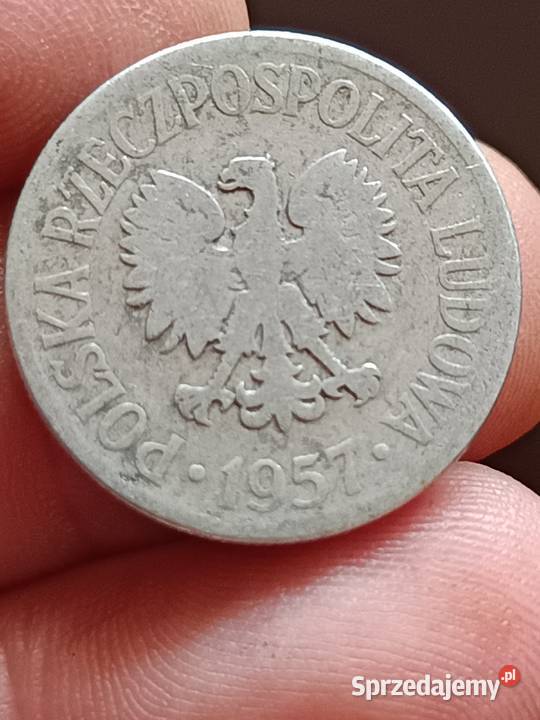 Sprzedam monete lekka skretka 50 groszy 1957 Numizmatyka Chełm sprzedam