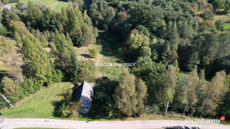 sprzedaży gruntu 1600m2 Poręba Żegoty szambo