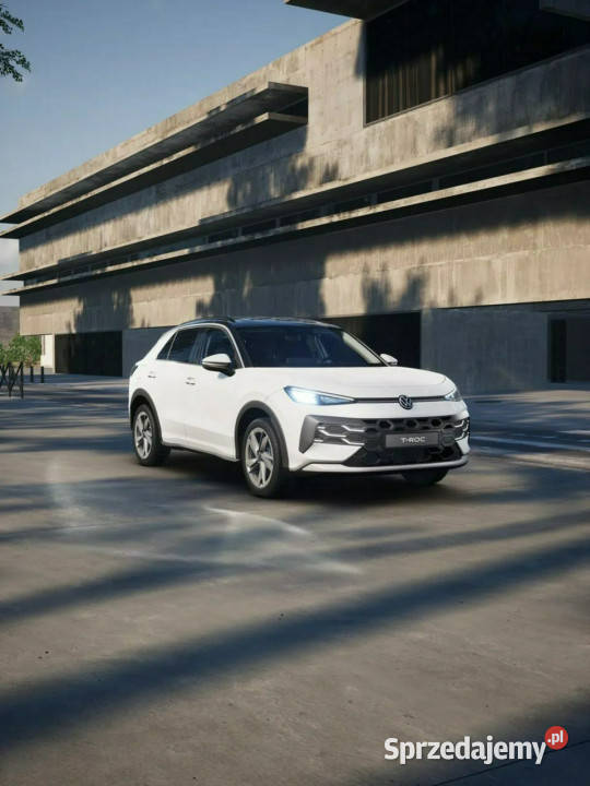 Volkswagen TRoc Wersja Life 15 eTSI 116 DSG asystent pasa ruchu Łódź sprzedam