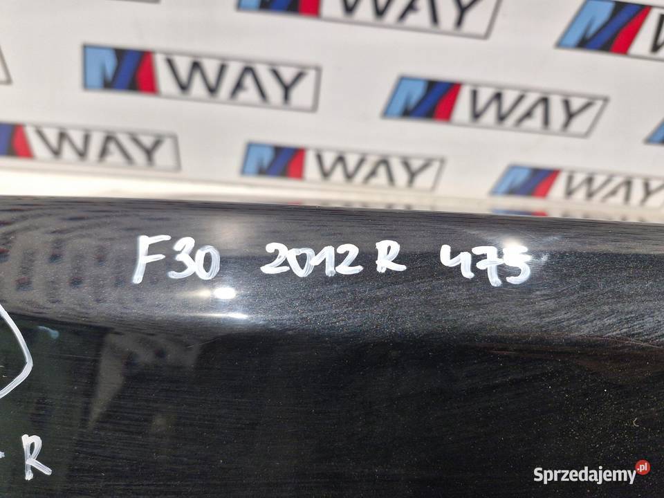 BMW 3 F30 KLAPA BAGAŻNIKA TYŁ TYLNA 475 BLACK sprzedam