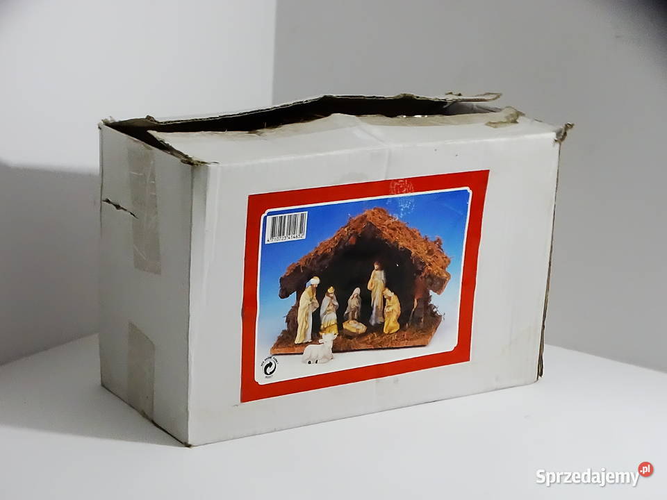 Szopka bożonarodzeniowa z figurkami tradycyjna Biłgoraj