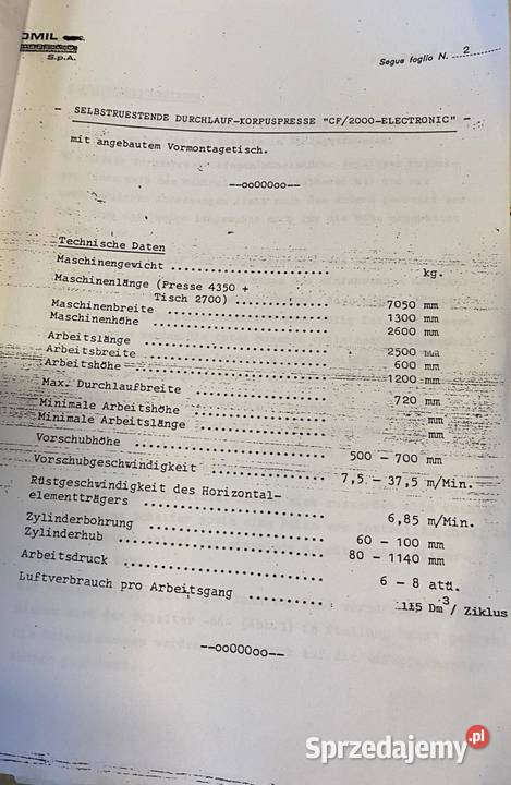 COMIL przelotowa automatyczna prasa montażowa Nowy Targ