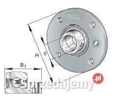 Łożysko z obudową okrągłe kompletne PME50 Do maszyn uprawowych Kamionna