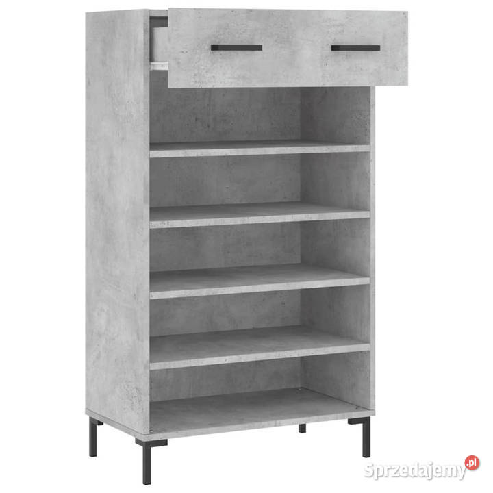 Szafka na buty szarość betonu 60x35x105 WM829616 mazowieckie Warszawa