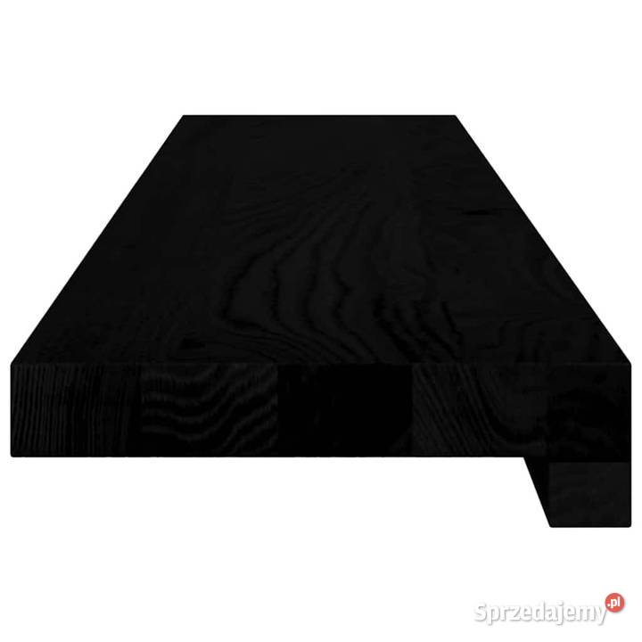 Parapety 2 ciemnobrązowy 90x15x2 lite drewno