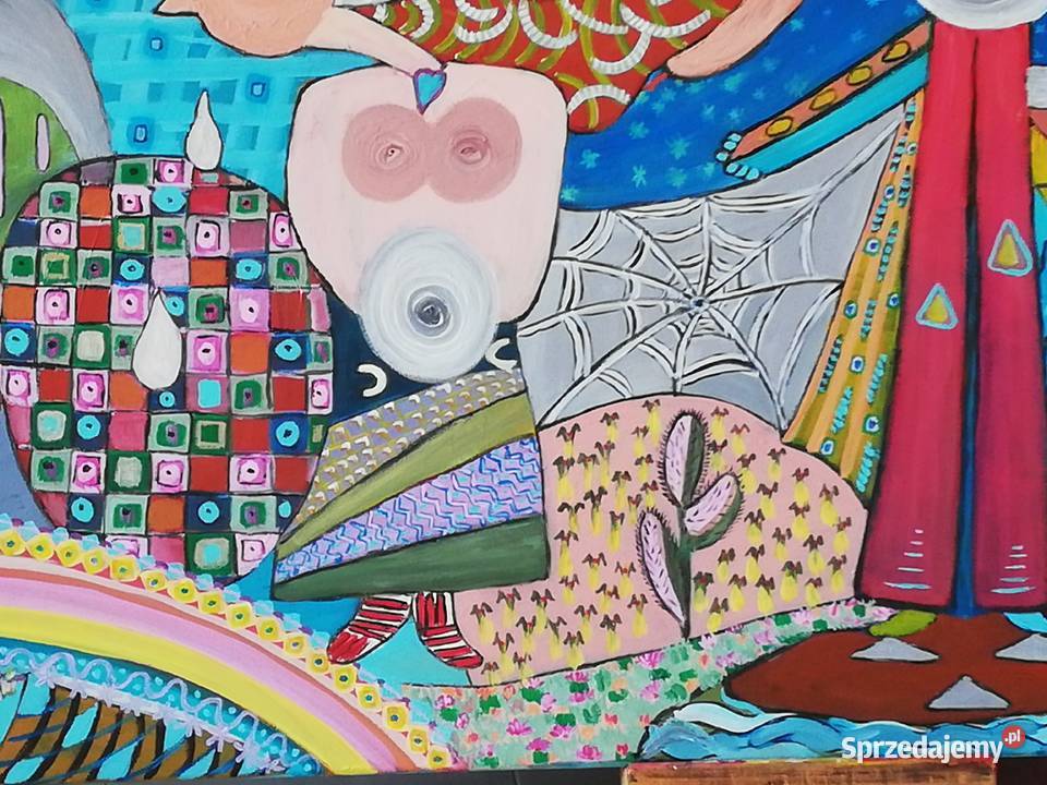 Duża abstrakcja 75 na 115 Eden Szczecin sprzedam