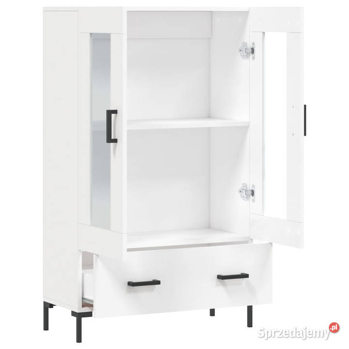 Wysoka szafka biała 695x31x115 materiał Pozostałe