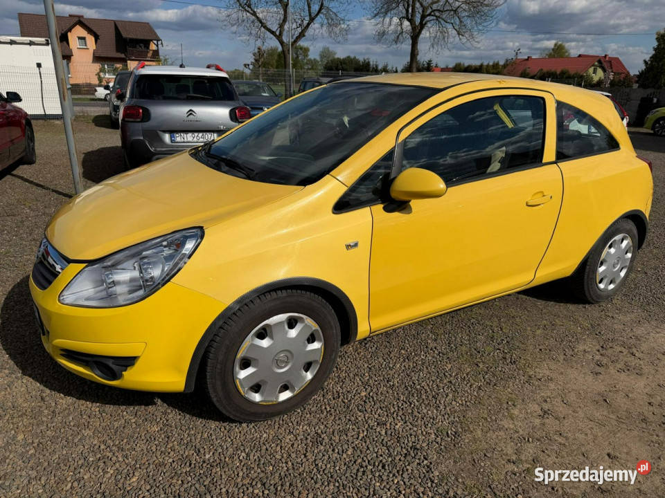 Opel Corsa klima zarejestrowany D 20062014 żółty wielkopolskie Zbąszyń